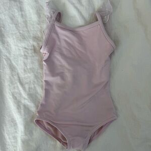 Capezio light pink leotard with ruffles - size T (extra extra small)